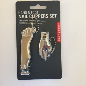 Hand & Foot Nail Clipper Set Silver